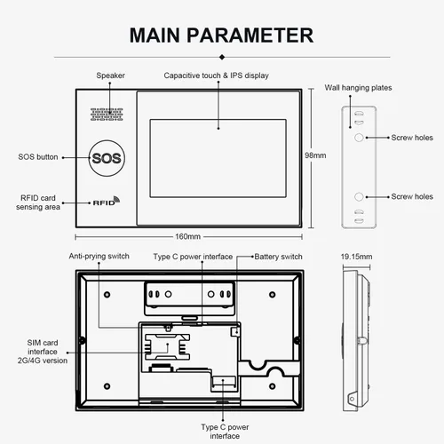Miniatura 9 de PGST Sistema de alarma inalámbrico para el hogar con cámara de seguridad HD, sensores de alarma de puerta expandibles para bricolaje, alertas