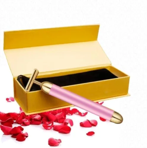 Miniatura 5 de Beauty Bar - Masajeador facial de 24 quilates, masaje facial eléctrico en forma de T, herramientas de elevación reafirmante para pieles sensibles