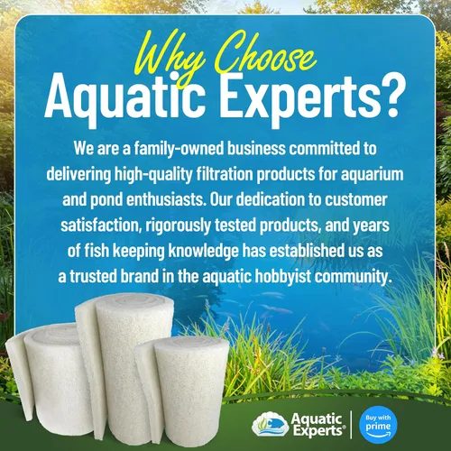Miniatura 8 de Aquatic Experts Almohadilla de filtro clásica para estanque Koi FINE – Filtro de estanque en rollo blanco a granel, filtros de estanque ultra
