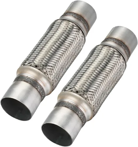 Miniatura 20 de Tubo flexible de escape, tubo flexible de escape resistente de acero inoxidable de 2 x 4 pulgadas, tubo flexible de escape de doble trenza, longitud