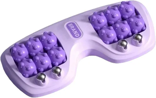 Miniatura 3 de Rodillo masajeador de pies para alivio de la fascitis plantar, terapia de acupresión de doble pie para aliviar el dolor, aliviar el estrés y mejorar