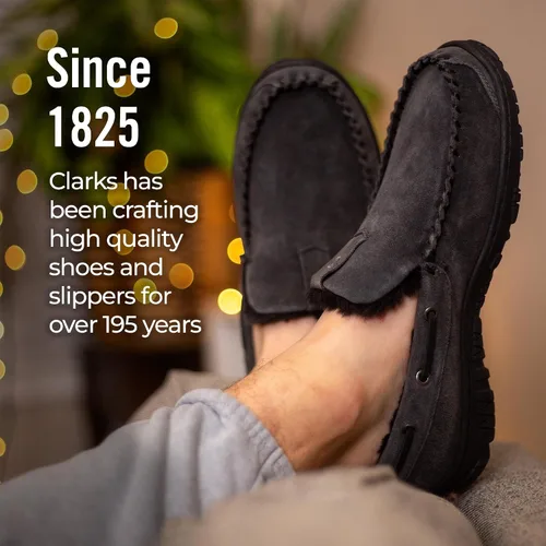 Miniatura 6 de Clarks Pantuflas venecianas para hombre, Gris