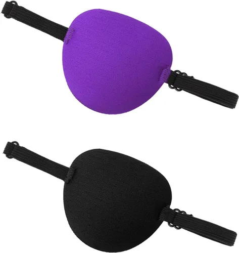 Sibba Parches ajustables para adultos, niños y niños, 2 unidades, parche médico ajustable, parche de ojo pirata ajustable para ojos izquierdo o