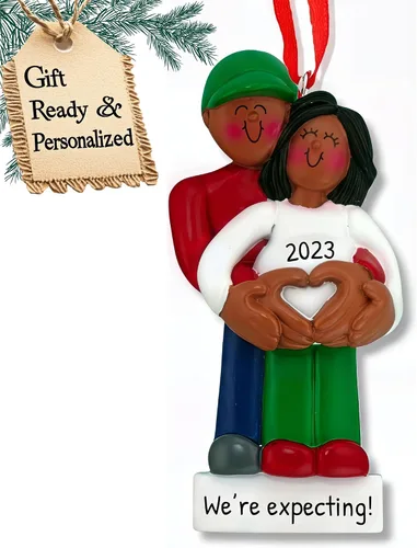 Miniatura 4 de Adorno personalizado para bebé 2025 – Regalos de embarazo personalizados para futura mamá, adorno de Navidad embarazada 2025, regalos para nuevas