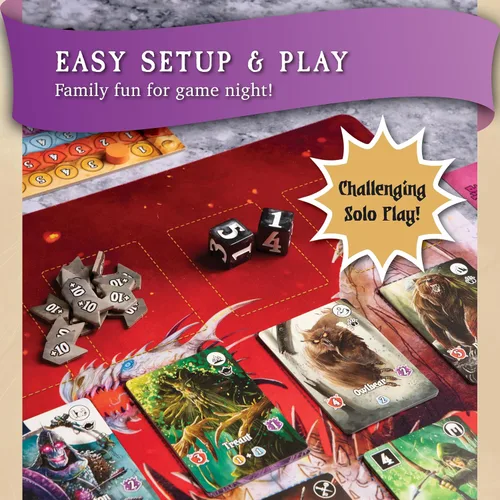 Miniatura 9 de Valeria Card Kingdoms Juego de mesa – Estrategia y rodar dados con gestión de recursos – Diversión para adolescentes, adultos, noche