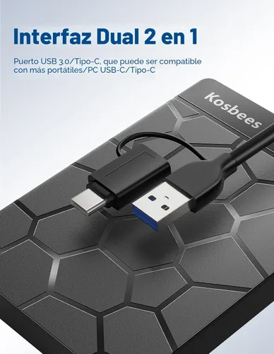 Miniatura 5 de Discos duros externos de 500 GB, disco duro portátil para Windows, disco duro externo ultradelgado, compatible con PC, MAC, laptop, PS4, Xbox one