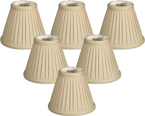 Miniatura 11 de Royal Designs, Inc. Pantalla plisada Empire CS-111BG, color beige, 2,5 x 5 x 4,25