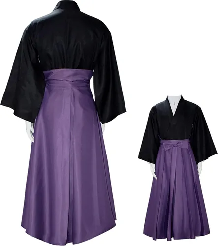 Miniatura 6 de TMSREBU Yugi Tsukasa - Disfraz de cosplay kimono, carnaval, fiesta, uniforme completo Yugi Tsukasa (sombrero)