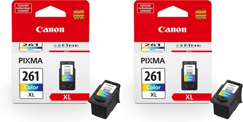Canon Ink CL-261XL Amr - Tinta para impresora, extragrande, multicolor (paquete de 2)