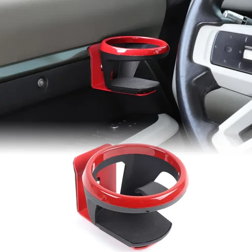 Miniatura 9 de Portavasos para automóvil compatible con Land Rover Defender 90 110 130 2020-2025 Expansor para bebidas Portavasos de expansión de puerta de agua