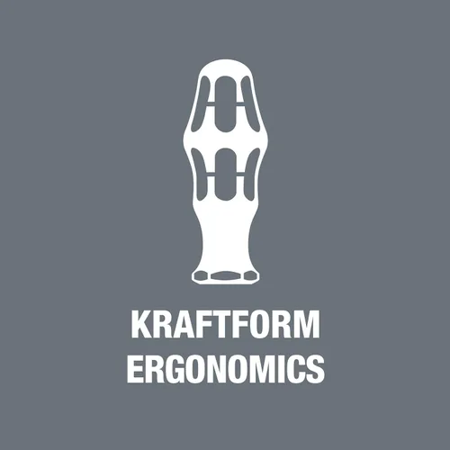 Miniatura 5 de Wera 05022732001 Kraftform - Destornillador ranurado de acero inoxidable VDE 3160i, punta láser, cabeza de 7/32 pulgadas, longitud de hoja de 3.86