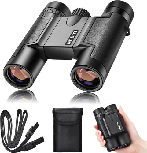 Miniatura 7 de LUXUN 10x50 Binoculars for Adults, HD Compact Binocular with Low Light Night Vision, Powerful Waterproof Binoculars for Hunting Bird Watching and