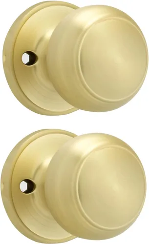 Miniatura 26 de Goldenwarm - Perillas interiores de puerta de bronce aceitado, perillas para puerta de dormitorio, pomo de puerta de bronce con privacidad, perilla