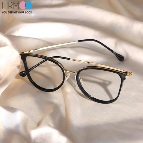 Miniatura 4 de Firmoo Lentes de bloqueo de luz azul, montura redonda retro, antifatiga ocular, anti UV400, lentes de computadora para mujeres y hombres, negro