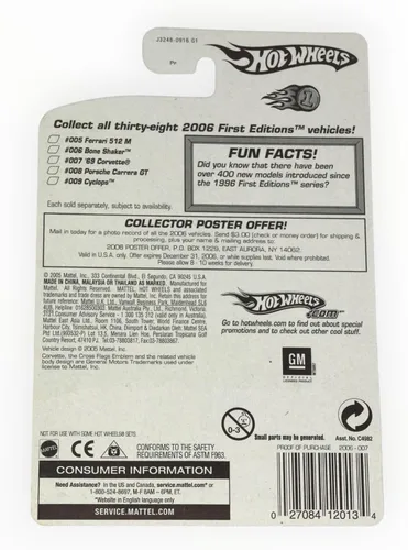 Miniatura 2 de Hot Wheels '69 Corvette - Primeras ediciones de 2006 7/38 - Blanco