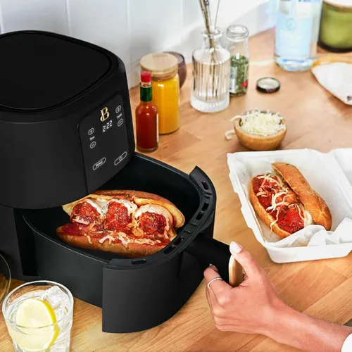 Miniatura 6 de Freidora de aire digital de 3 cuartos de galón, freidora de aire compacta para cocina pequeña con pantalla táctil, 4 funciones preestablecidas