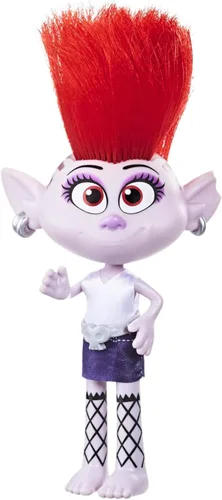 DREAMWORKS TROLLS Stylin' Barb Fashion Doll con vestido extraíble y accesorio para el cabello, inspirada en Trolls World Tour, niñas de 4 años en
