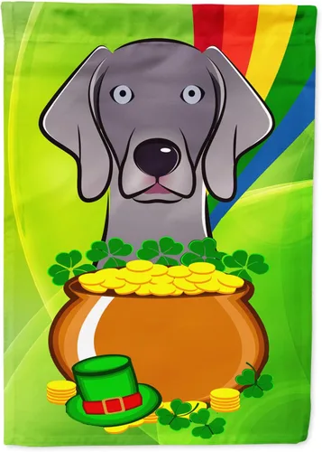 Miniatura 38 de Caroline's Treasures BB1963GF Bandera de Bulldog Inglés para el Día de San Patricio para el jardín, bandera decorativa para patio exterior, patio