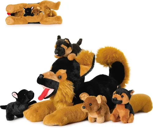 Miniatura 20 de MaoGoLan 5 piezas de peluche de foca gorda con 4 bebés en el interior - Almohada gigante de animal de peluche de foca ultrasuave de 20 pulgadas