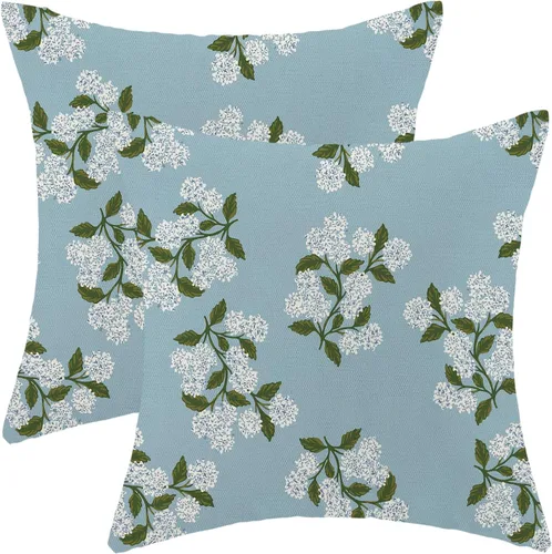Miniatura 28 de AEIOAE Fundas de Almohada de Primavera 12x20 Pulgadas Juego de 2, Fundas de Almohadas Decorativas de Flores Silvestres y Plantas Verde Salvia
