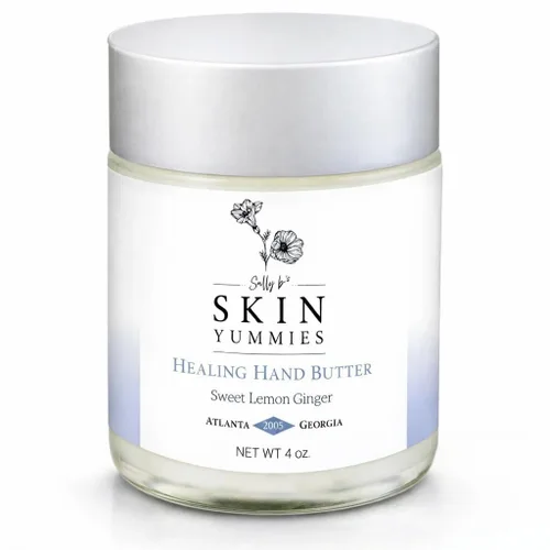 Sally B's Loción extra seca para manos no tóxica/Kokum y crema de manteca de karité/jojoba y aceite de oliva/verificado por EWG/4 oz (limón)