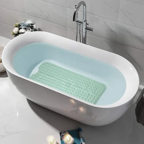Miniatura 5 de YINENN - Alfombrillas de seguridad para baño y ducha de 40x16 pulgadas, antideslizantes con ventosas para cabina de baño y piso de bañera, extra