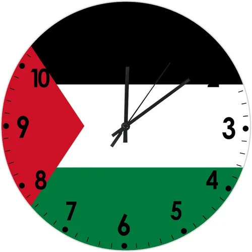Miniatura 238 de Cheyan Reloj de pared con bandera de Canadá de 12 pulgadas, silencioso, sin tictac, de PVC, funciona con pilas, reloj redondo decorativo, regalo