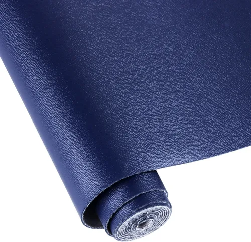 Miniatura 12 de Hojas de cuero sintético para manualidades, un rollo de superficie lisa, hojas de tela de cuero de 12 x 53 pulgadas (11.8 in x 53.1 in) pulgadas