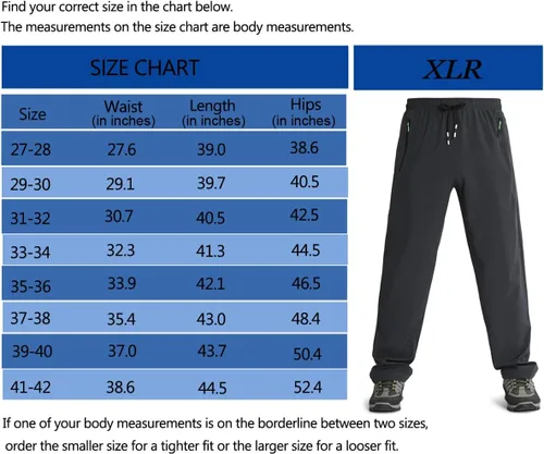 Miniatura 4 de Pantalones deportivos ligeros para hombre, de secado rápido, pantalones de senderismo para correr, deportes, gimnasio, bolsillos con cremallera