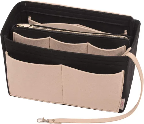 ZTUJO Organizador de bolso, organizador de bolsa de fieltro con cremallera de metal, bolso y moldeador de bolso, para Speedy Neverfull Tote, 7