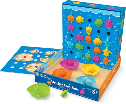 Miniatura 5 de Learning Resources Under the Sea Sorting Set - 44 piezas, actividades para niños de 3 años en adelante, juego de juguetes educativos, juguetes