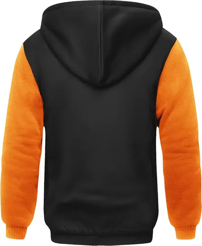 Miniatura 70 de SCODI Sudaderas con capucha para hombre, forro polar pesado, cremallera completa, forro de sherpa grueso, chaqueta con capucha