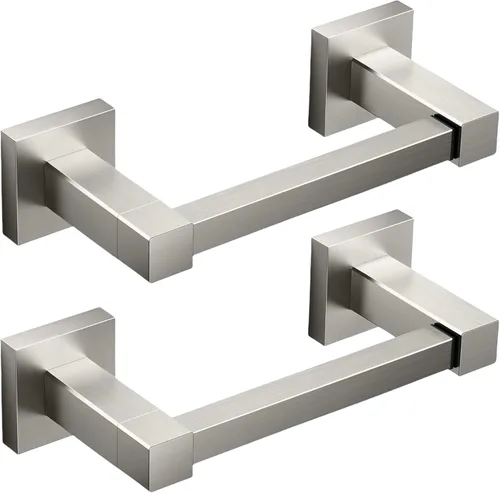 Miniatura 25 de FORIOUS Soporte de Papel Higiénico para Montaje en Pared, Soporte de Rollo de Tejido Giratorio de Doble Poste de Acero Inoxidable Resistente al