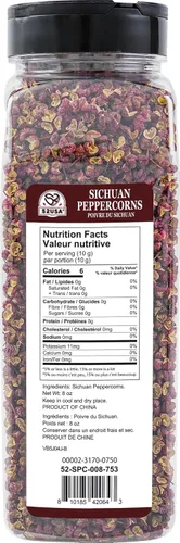Miniatura 2 de 52USA Sichuan Peppercorns, Szechuan Peppercorns, botella de 8 onzas, auténtica pimienta roja entera de Sichuan, sabor fuerte con entumecimiento