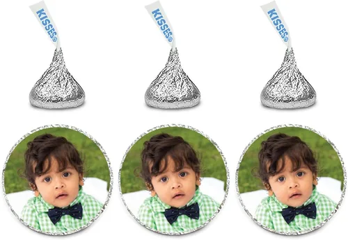 Miniatura 11 de Andaz Press Trío de etiquetas de gotas de chocolate, se adapta a besos, baby shower, verde menta, paquete de 216 Verde (Mint Green)