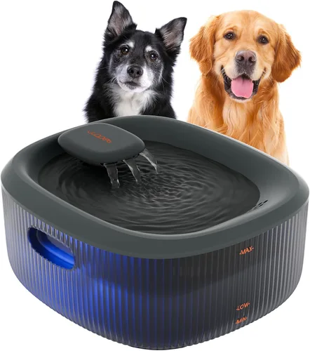Miniatura 12 de WOPET Fuente de agua para perros grandes, fuente automática de agua para perros y gatos, dispensador de agua para mascotas con 2 filtros, bomba