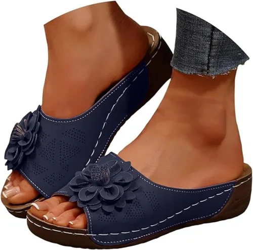 Miniatura 8 de Sandalias ortopédicas para mujer, con soporte de arco, sandalias de verano elegantes, pantuflas ortopédicas, cómodas, zapatos para caminar