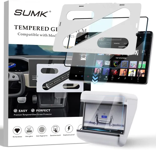 Miniatura 9 de Protector de pantalla trasera de 8 pulgadas para Tesla Model Y Juniper/Model 3 Highland, [HD y sin bordes y 9H] Protector de pantalla de vidrio