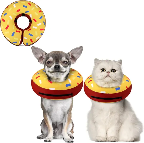 Miniatura 34 de Supet Cono Inflable para Perro para Perros Grandes, Medianos y Pequeños, Collar de Cono Suave para Perros y Gatos, Collar EC para Cuello de Perro