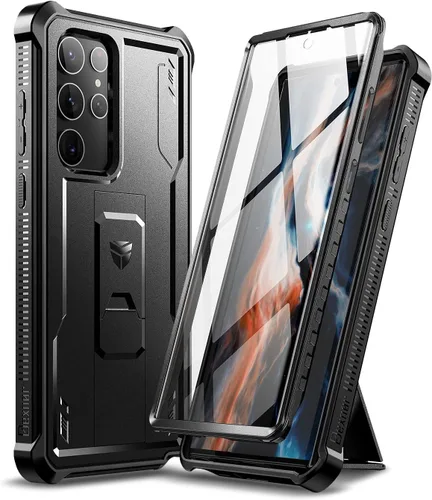 Miniatura 13 de Dexnor Funda para Samsung Galaxy S22 Ultra, [Protector de pantalla integrado y soporte] Protección de grado militar resistente de trabajo pesado a