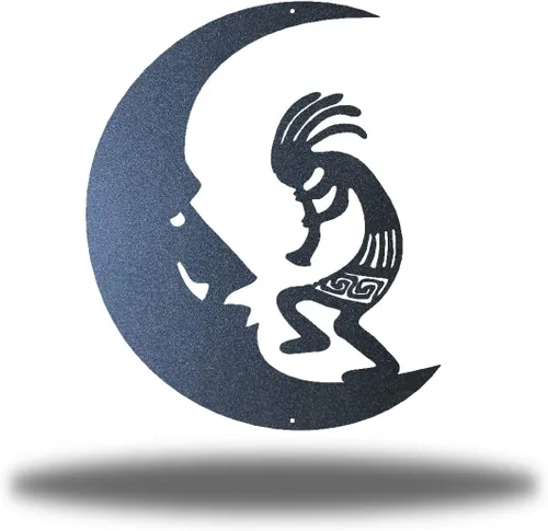 Miniatura 7 de Riverside Designs Kokopelli - Arte de pared de acero para exteriores, resistente e impermeable, fabricado en Estados Unidos