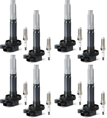 Miniatura 21 de Paquete de 8 bobinas de encendido UF535 de 8 piezas y bujías de iridio compatibles con Mercedes-Benz CLS550 E550 S550 GL450 SL550 ML550 S450 CL550