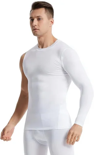 Miniatura 4 de New Compression Shirts for Men 12 Single Arm Long Sleeve Athletic Base Layer Undershirt Gear T Shirt for Workout Basketball