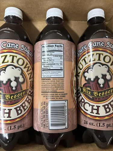 Miniatura 4 de AmishTastes Kutztown Birch Beer, famosa bebida Amish, 4 unidades, botellas de 24 onzas