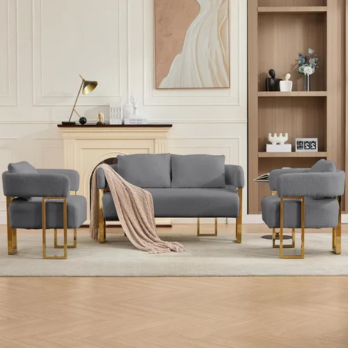 Miniatura 21 de YISHENG Silla decorativa con respaldo ajustable de 6 ángulos (90° –180°), silla de sala de estar de tela de felpilla, silla de salón tapizada, silla