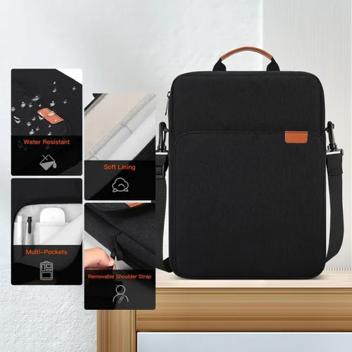 Miniatura 4 de Funda de transporte para iPad de 13 pulgadas para iPad Pro M5 y Air M2/M3 2025, iPad Pro 12.9, Surface Laptop 7th de 13.8", funda acolchada de viaje