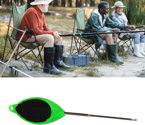 Miniatura 2 de Alomejor Aguja de cebo de pesca, herramienta de aparejo de cebo portátil, taladro de cebo, gancho de aguja de aparejo para exteriores