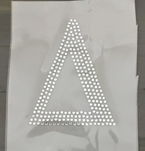 Miniatura 19 de Letras griegas, 4 pulgadas de alto, diamantes de imitación, transferencia termoadhesiva (alfa)