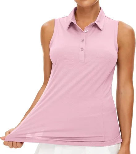 Miniatura 3 de Casei Polo de golf sin mangas para mujer UPF 50+ Dry Fit con cuello, Varios