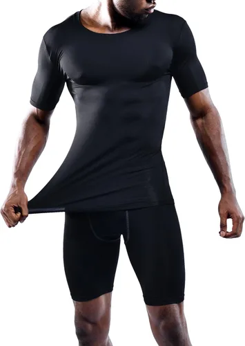 Miniatura 7 de NELEUS Paquete de 3 camisetas de entrenamiento de capa base de compresión atlética para hombre